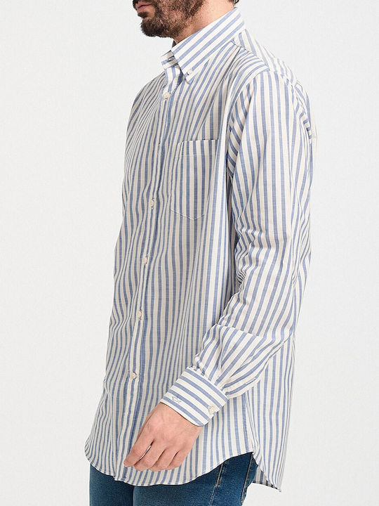 Мъжка риза Paul&shark Regular Line 100% памук - 24413182r Blue Blue Red