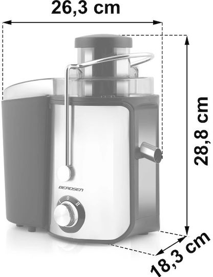 Berdsen Αποχυμωτής 600W Inox Μαύρος