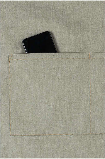Ποδιά Ολόσωμη Ρυθμιζόμενη Χακί Συνθετική Jeans-style
