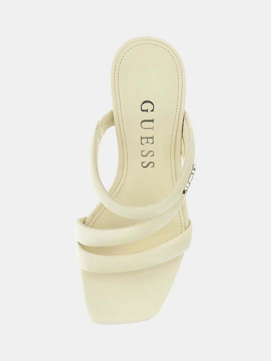 Ganae Genuine Leather Sandals Fljgnelea03-ivory Ecru