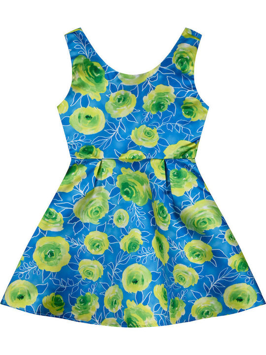 Girls' Sleeveless Printed Dress 46-224278-7-14-etwn-emprime