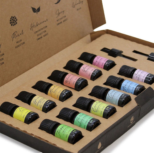 Aromatherapy Set Pure Essential Oils Σετ Με 12 Αιθέρια Έλαια 5ml