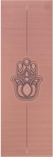 Bodhi Στρώμα Γιόγκα Leela Με Γραμμή “hamsa” - Rose Tan 183 X 60 Cm, 4.5 Mm Βάρος: 1,4 Kg