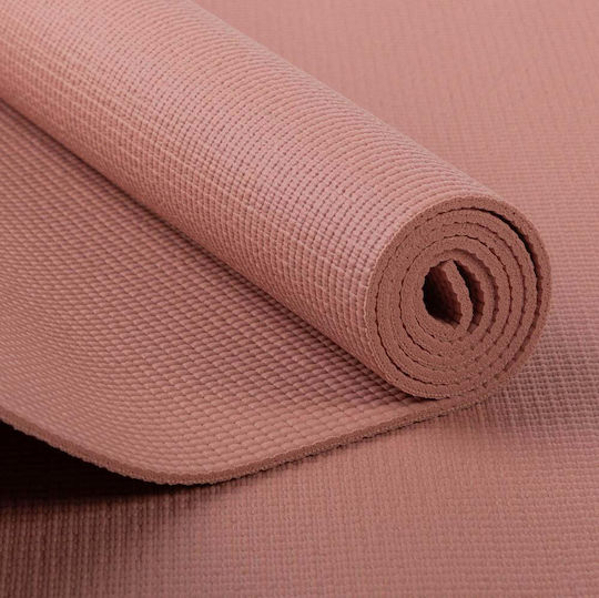 Bodhi Basic Asana Yoga Mat - Yoga Mat For Beginners Pvc Rose Tan 183cmx60cmx4,5mm