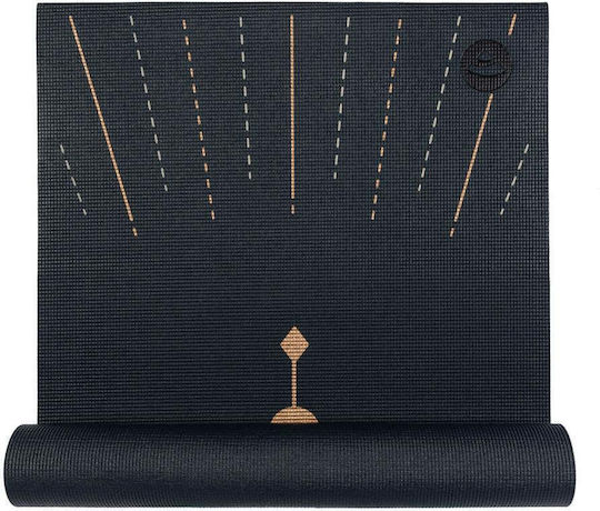 Bodhi Yoga Mat Leela "lunalign" - Midnight Blue 183 X 60 Cm, 4.5 Mm Weight: 1,4 Kg