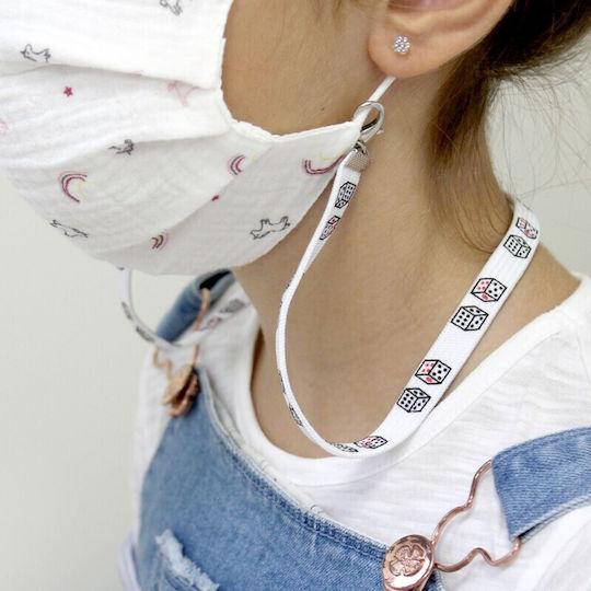 V-store Cord for Protection Mask White MP-45