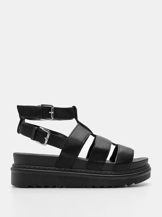 Platforms Gladiator With Double Toes 4110901-black