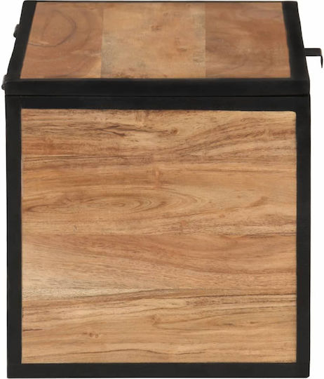 vidaXL Διακοσμητικό Μπαούλο Ξύλινο Καφέ 60x30x30εκ.