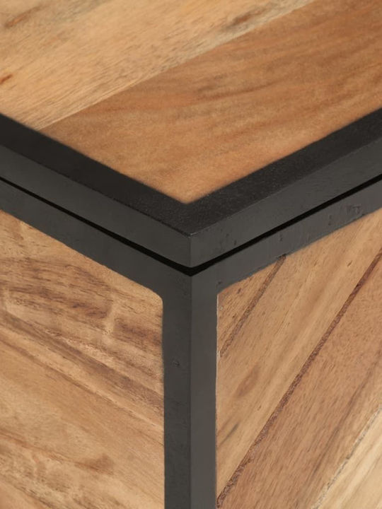 vidaXL Wooden Decorative Trunk Brown 60x30x30cm