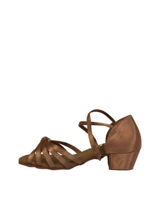 Dance Shoes Go Dance Kid's Latin 7077ps, Bronze