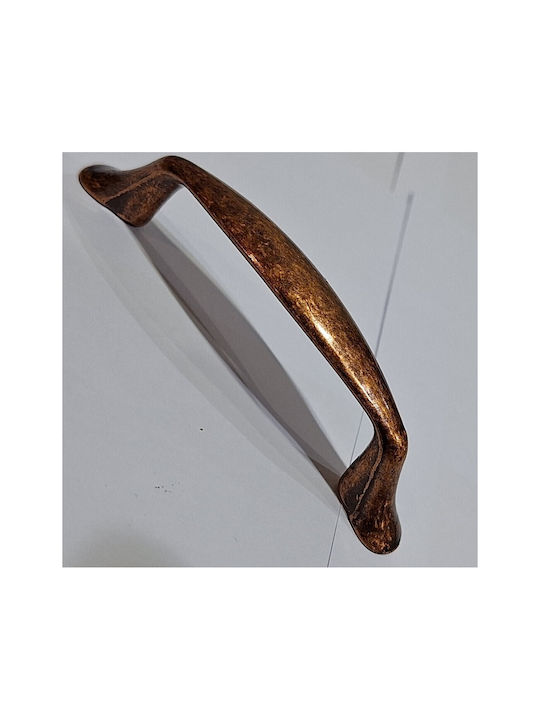 Klassischer Möbelgriff Acm 11846-096-brz1 Farbe: Kupfer Antik Abmessung 9,6cm