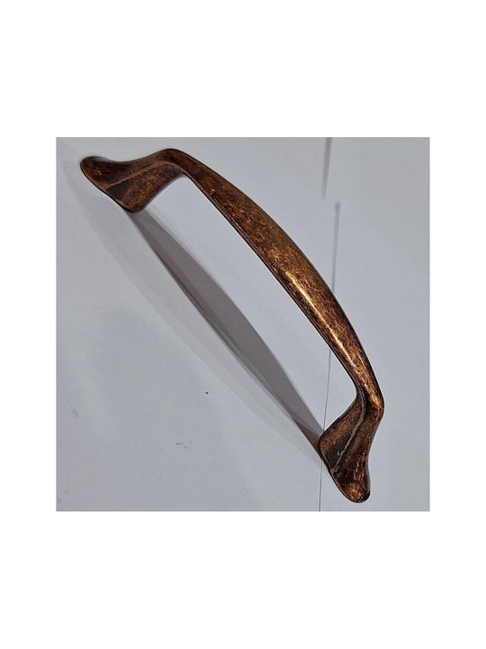 Klassischer Möbelgriff Acm 11846-096-brz1 Farbe: Kupfer Antik Abmessung 9,6cm