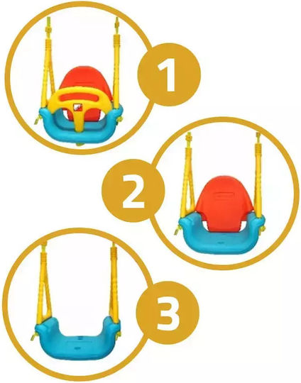 Edu-play Κούνια Με Προστατευτικό 3σε1 Για 6+ Μηνών Μπλε-κόκκινο