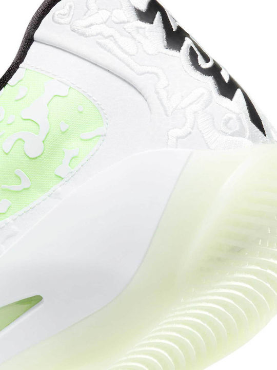 Zion 3 Low Basketball Shoes White / Black / Barely Volt