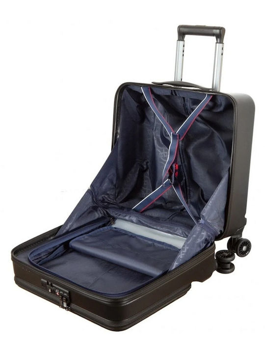 Verage Reisekoffer Kabine Hart Schwarz mit 4 Räder Höhe 50cm