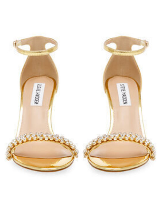 Steve Madden Brazen-r Sandal Sm11002844-02003-045 Gold Sandals Steve Madden
