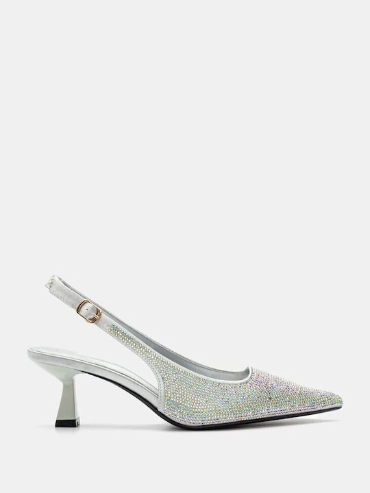Pumps Pointed with Strass 4118511-silver