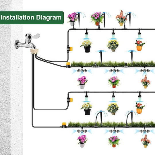 Automatic Drip Irrigation for 40 Pots 288 Pieces