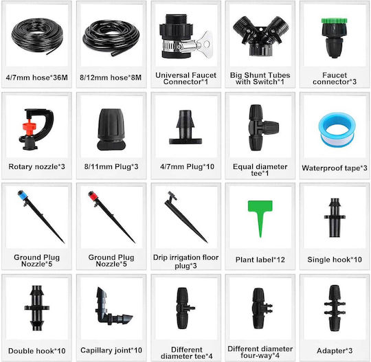Automatic Drip Irrigation for 40 Pots 288 Pieces