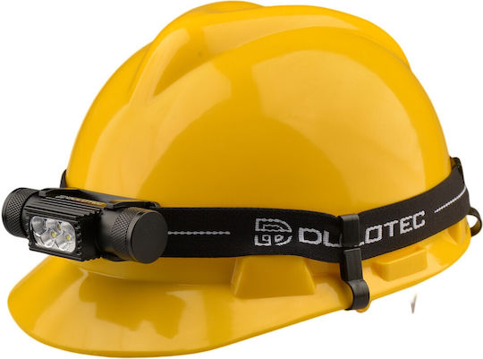 Dulotec Акумулаторен LED Челен Фенер IP66 с Максимална Светимост 1850 Лумени