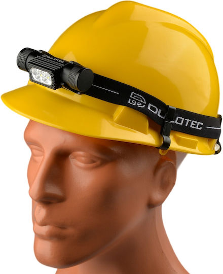 Dulotec Акумулаторен LED Челен Фенер IP66 с Максимална Светимост 1850 Лумени