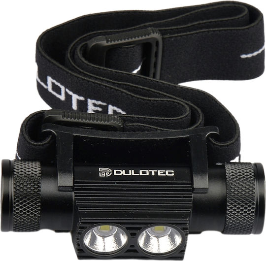 Dulotec Акумулаторен LED Челен Фенер IP66 с Максимална Светимост 1850 Лумени