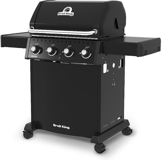 Broil King Crown 410 Ψησταριά Υγραερίου Μαντεμένιας Σχάρας 65x44εκ. με 4 Εστίες 11.4kW