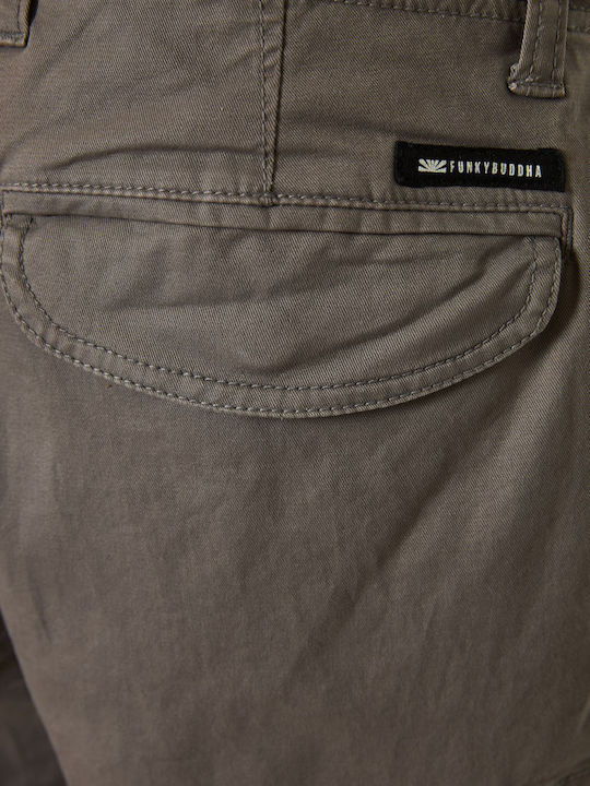 Trousers Cargo Elastic in Regular Fit Gray
