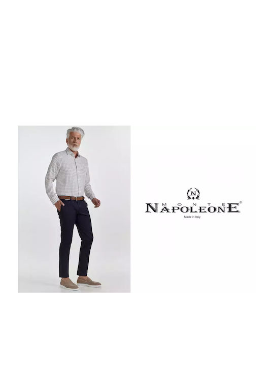 Monte Napoleone Herrenhose Chino Blau