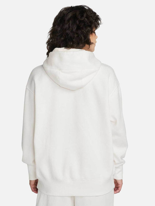 Nike Long-Sleeve Top W Nsw Phnx Flc Os Po Hoodie White Women