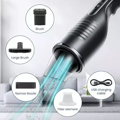 Hepa Car Handheld Vacuum Dry Vacuuming with Power 120W Rechargeable 12V