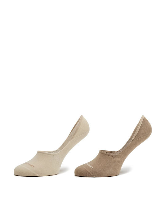 Calvin Klein 2 Pack Footie Mid Cut Socken Frauen Calvin Klein Beige (701218771-007) Calvin Klein 2 Pack Footie Mid Cut Socken Frauen Calvin Klein Beige (701218771-007)