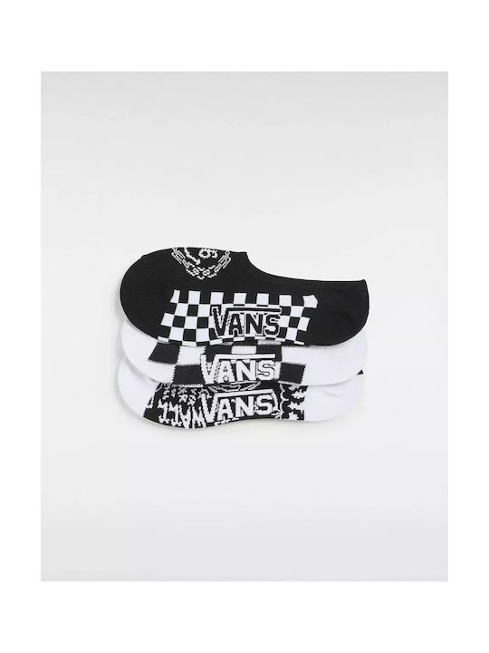 Vans Overstimulated Canoodle Unisex Socks Cotton/nylon/elastane - Black/white Vn000gmqblk