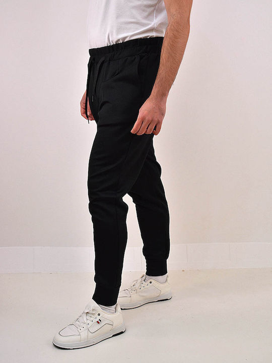 Beltipo Herrenhose Solid Schwarz mit Gummizug