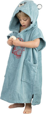 All In Kids Beach Poncho Blue 90 x 90cm