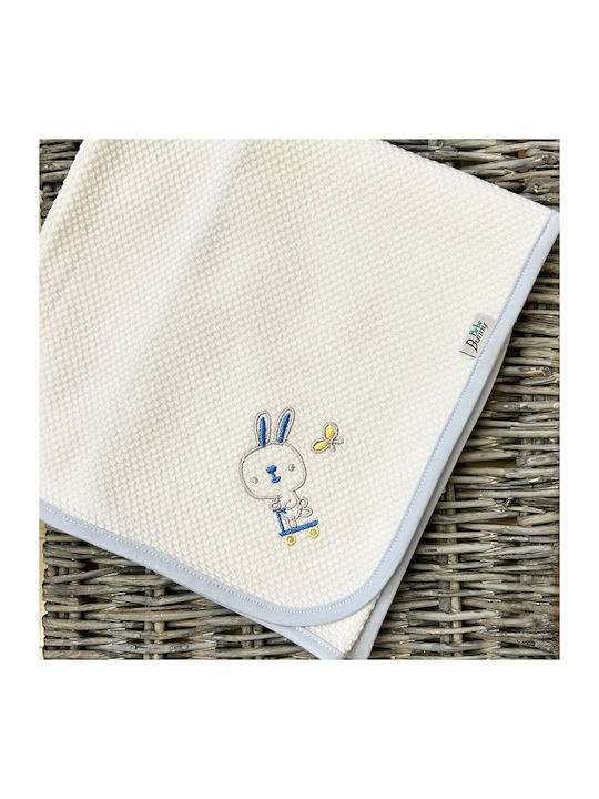 Bunny Bebe Swaddle Wrap White