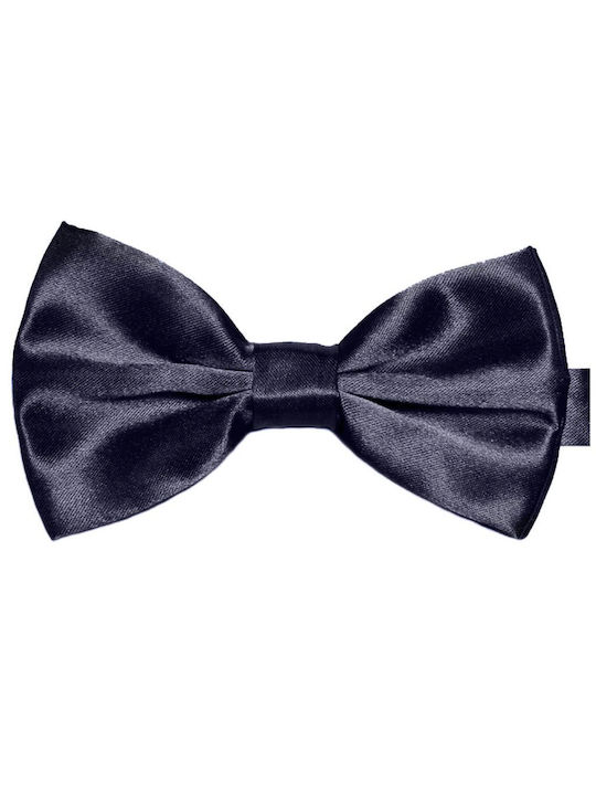 Chesapeake Black Blue Satin Papillon mit Manschettenknöpfen und Einstecktuch 109