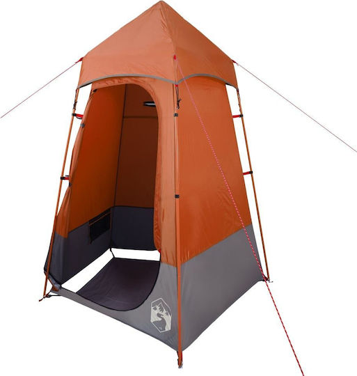 vidaXL Καλοκαιρινή Σκηνή Camping Τουαλέτας Πορτοκαλί 121x121x225εκ.