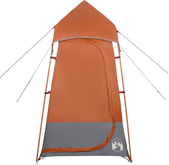 vidaXL Καλοκαιρινή Σκηνή Camping Τουαλέτας Πορτοκαλί 121x121x225εκ.