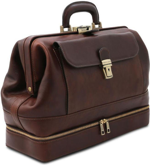 Medical Leather Bag Giotto Brown Dark Brown