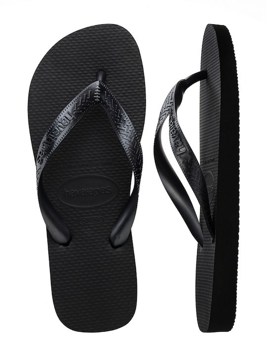Top Tiras Senses Flip Flops in Black Colour