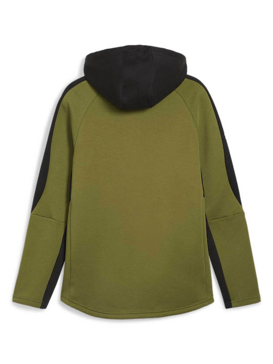 Cardigan pentru Bărbați cu Glugă Verde