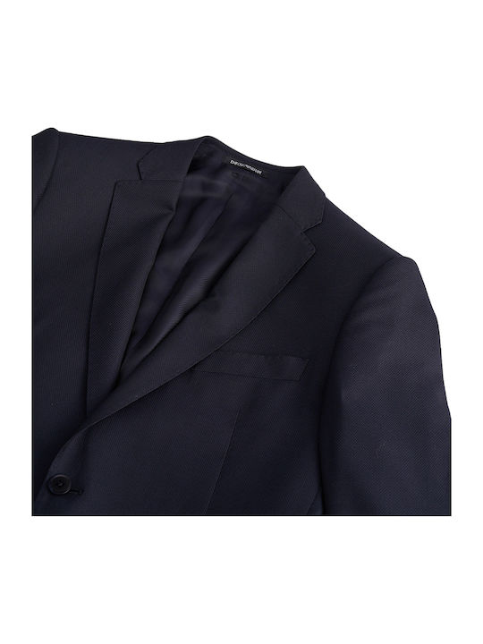 Men's Winter Suit with Vest Dark Blue