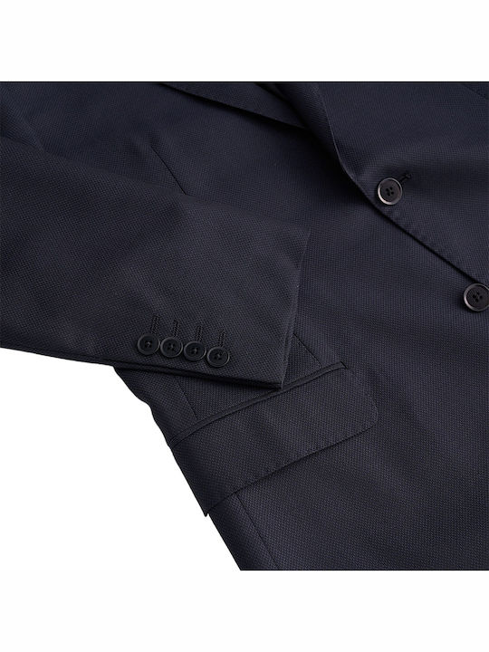 Men's Winter Suit with Vest Dark Blue