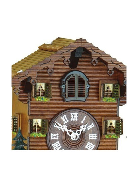 Cuckoo Clock With Handmade Alpine House Show & Music.