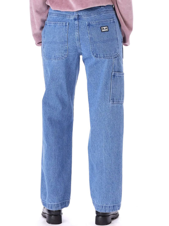 Obey Men's Jeans Pants in Relaxed Fit Blue