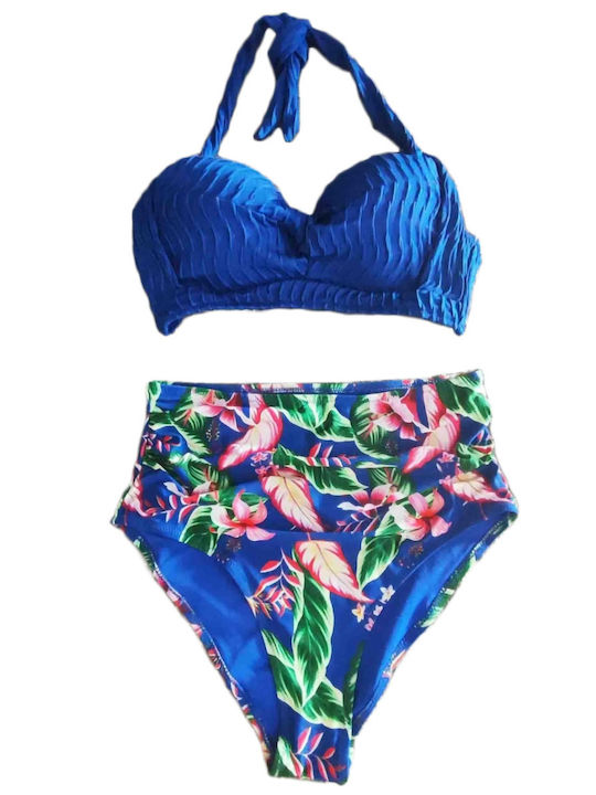 Pretty Lingerie Bikini-Set Blumen Embossed Top Floral (Floral)