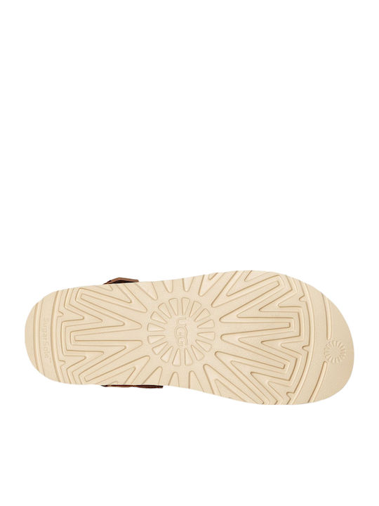 Goldenstar Closed Leather Women's Slippers Brown Regular Fit