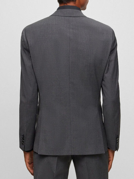 Boss Σακακι Κοστουμιου Slim Fit H-huge-mm-c-224 Γκρι Boss Σακακι Κοστουμιου Slim Fit H-huge-mm-c-224 Γκρι