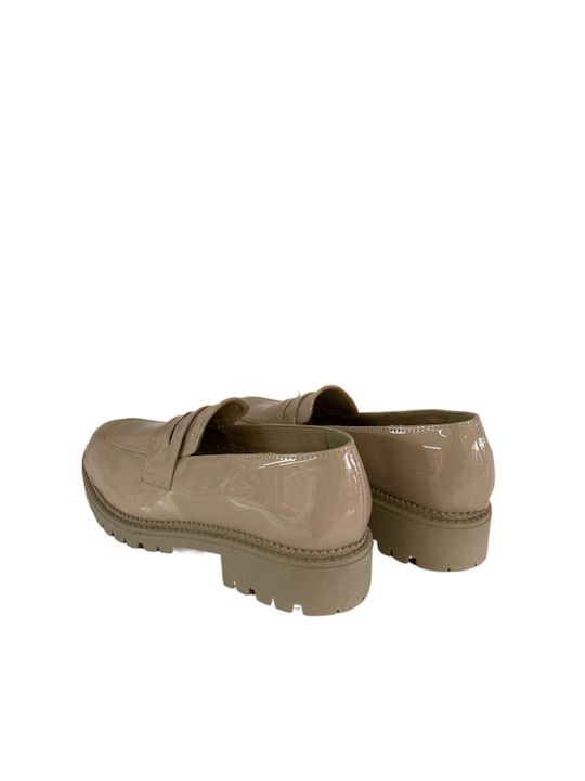 Damen Mokassins Beige